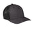 Port Authority C302 Melange Mesh Back Flexfit Trucker Hat Black/Heather Dark Charcoal Grey Back