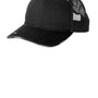 Port Authority Mens Distressed Mesh Back Adjustable Hat - Black