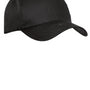 Port Authority Mens Fine Twill Adjustable Hat - Black