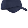 Port Authority Mens Fine Twill Adjustable Hat - Navy Blue