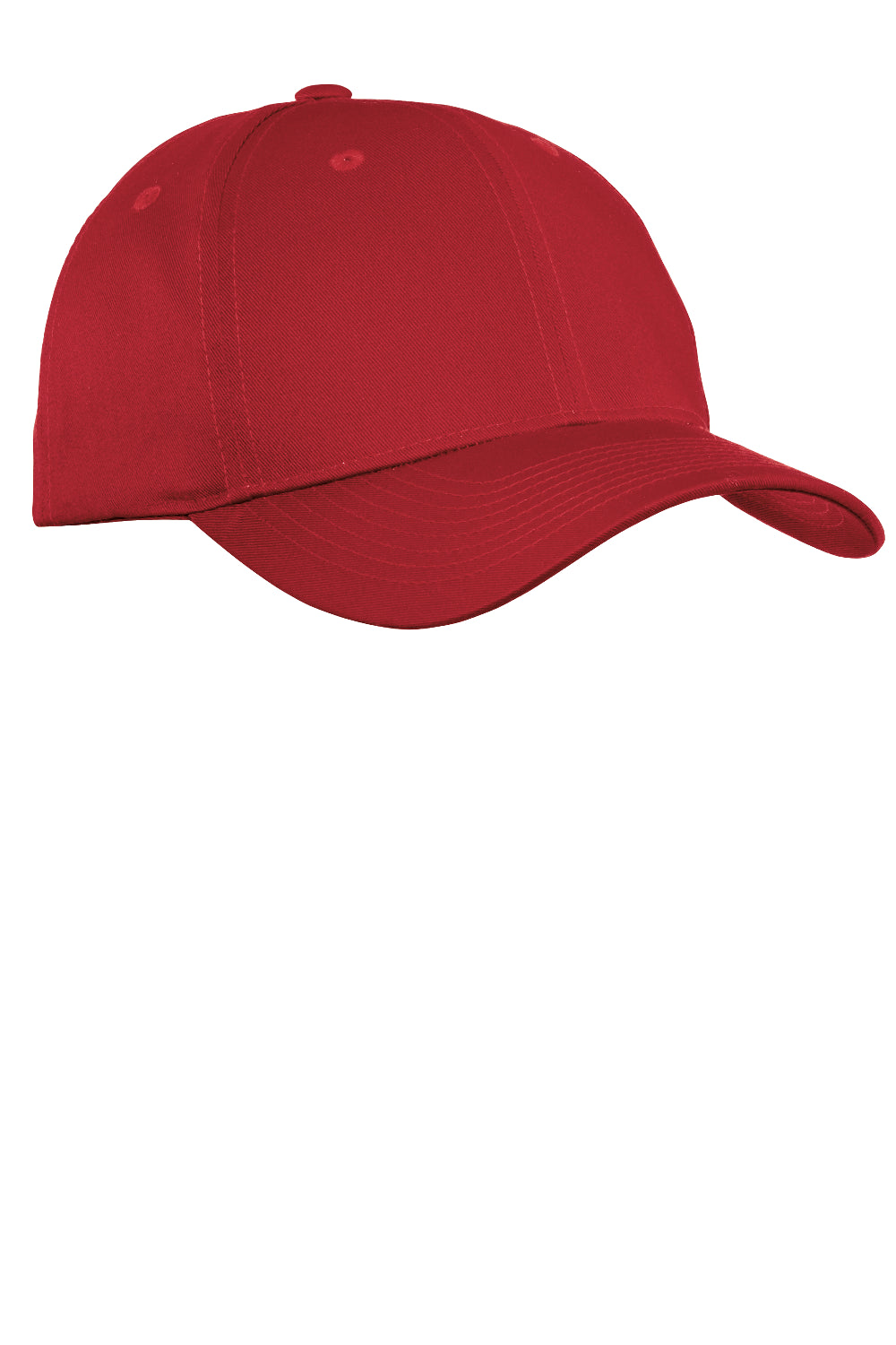 Port Authority C800 Fine Twill Hat Red Front