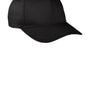 Port Authority Mens Fine Twill Snapback Hat - Black