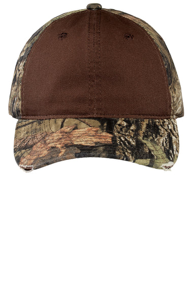 Port Authority C807 Mens Camo Hat Mossy Oak Break Up Country/Chocolate Brown Front