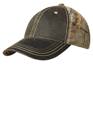 Port Authority C819 Mens Pigment Print Camouflage Adjustable Hat Realtree Xtra Front