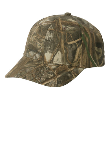 Port Authority Mens Pro Camouflage Adjustable Hat Real Tree Max 7 Front