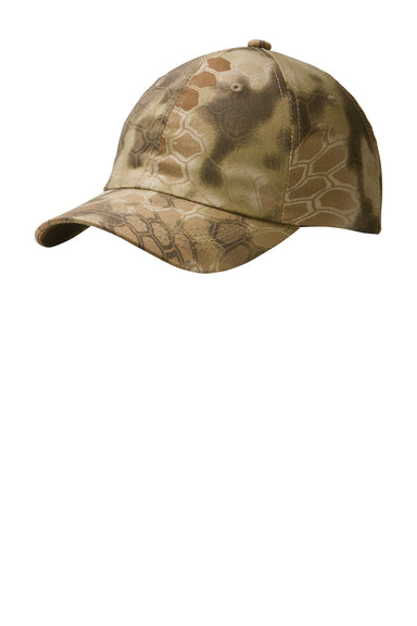 Port Authority C871 Mens Pro Camouflage Garment Washed Adjustable Hat Kryptek Highlander Front