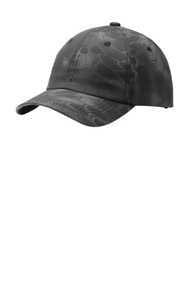 Port Authority C871 Mens Pro Camouflage Garment Washed Adjustable Hat Kryptek Typhon Front