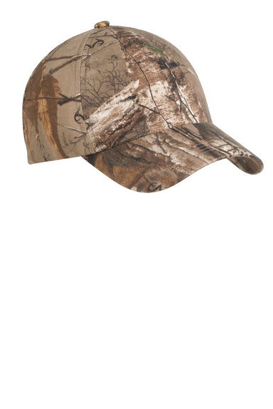 Port Authority C871 Mens Pro Camouflage Garment Washed Adjustable Hat Realtree Xtra Front