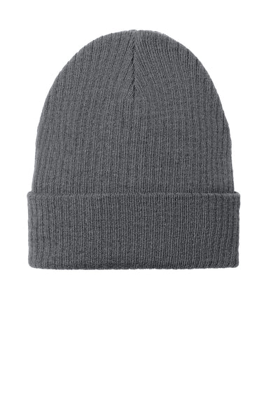 Port Authority C880 Mens C-Free Recycled Beanie Steel Grey Front