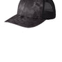 Port Authority Mens Performance Moisture Wicking Camouflage Mesh Back Snapback Hat - Kryptek Typhoon/Black