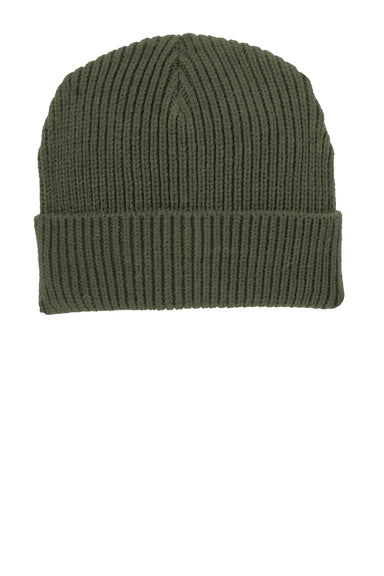 Port Authority C908 Watch Beanie Army Green Front