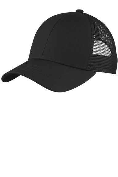 Port Authority C911 Adjustable Mesh Back Hat Black Front