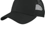 Port Authority Mens Adjustable Mesh Back Adjustable Hat - Black