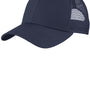 Port Authority Mens Adjustable Mesh Back Adjustable Hat - True Navy Blue