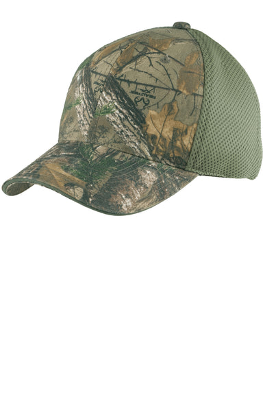 Port Authority C912 Mens Camouflage Mesh Back Hat Realtree Xtra/Green Front