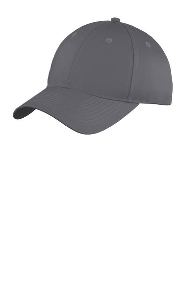 Port & Company C914 Unstructured Twill Hat Charcoal Grey Front