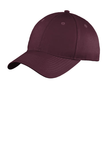 Port & Company C914 Unstructured Twill Hat Maroon Front