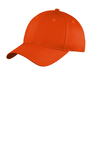 Port & Company C914 Unstructured Twill Hat Orange Front