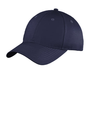 Port & Company C914 Unstructured Twill Hat True Navy Blue Front