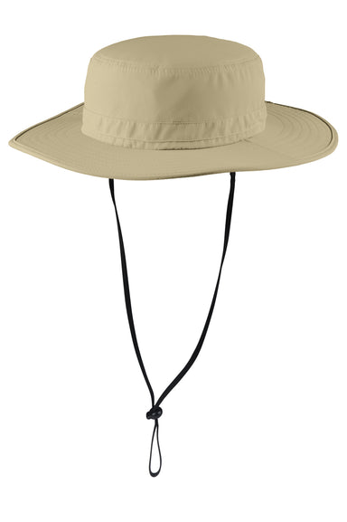 Port Authority C920 Mens Moisture Wicking Wide Brim Hat Stone Front