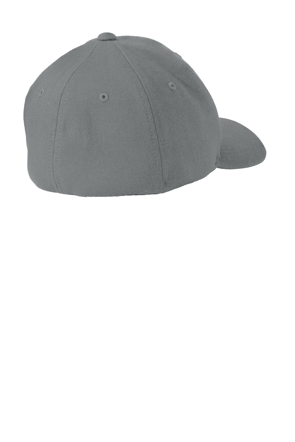Port Authority C928 Flexfit Wool Blend Hat Grey Back