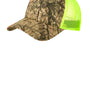 Port Authority Mens Camouflage Mesh Back Adjustable Hat - Mossy Oak Break Up Country/Neon Yellow