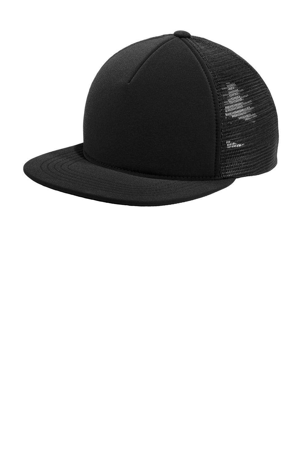 Port Authority C937 Foam Outdoor Felxfit Adjustable Hat Black Front