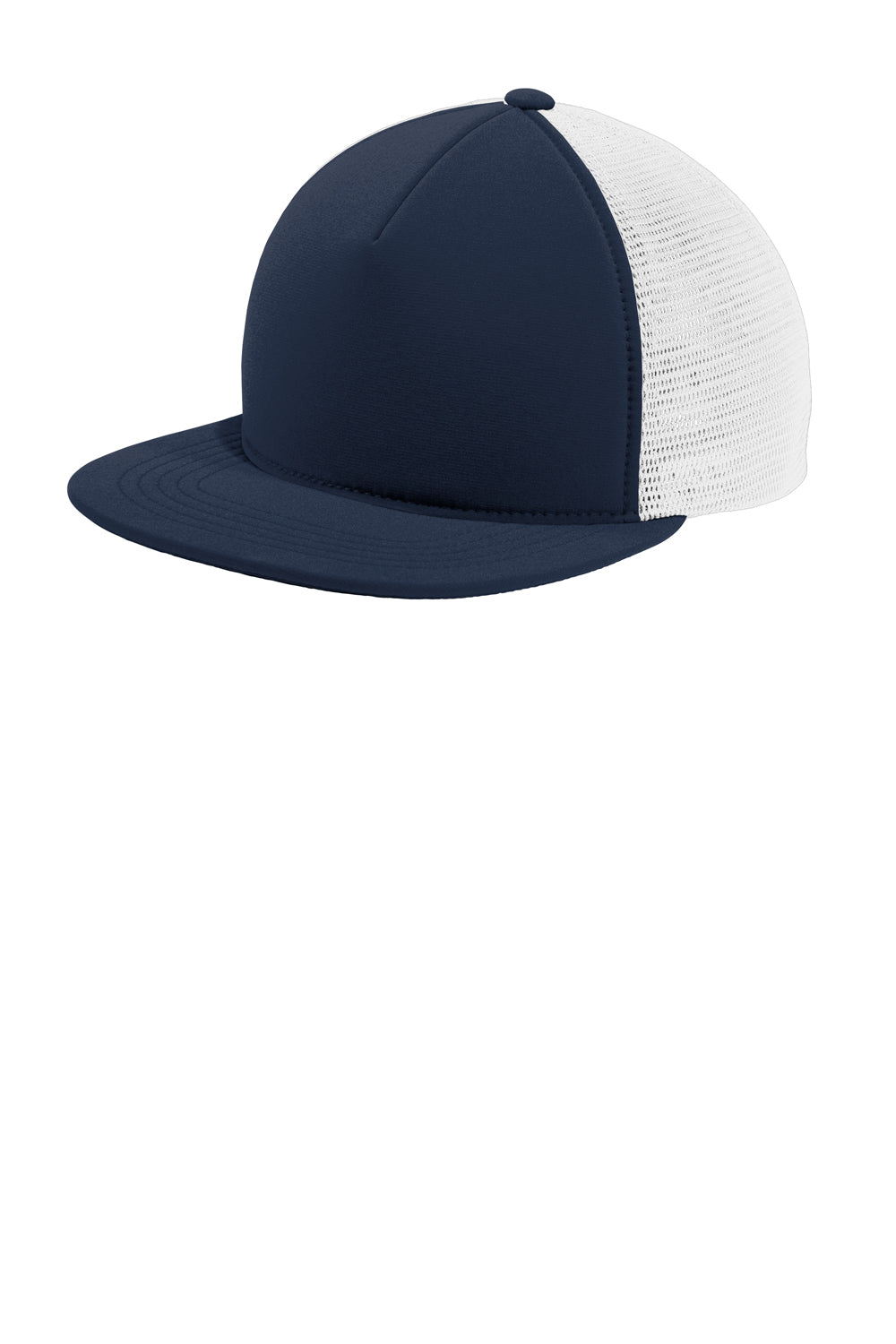Port Authority C937 Foam Outdoor Felxfit Adjustable Hat True Navy Blue/White Front