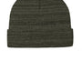 Port Authority Mens Knit Cuff Beanie - Heather Olive Green
