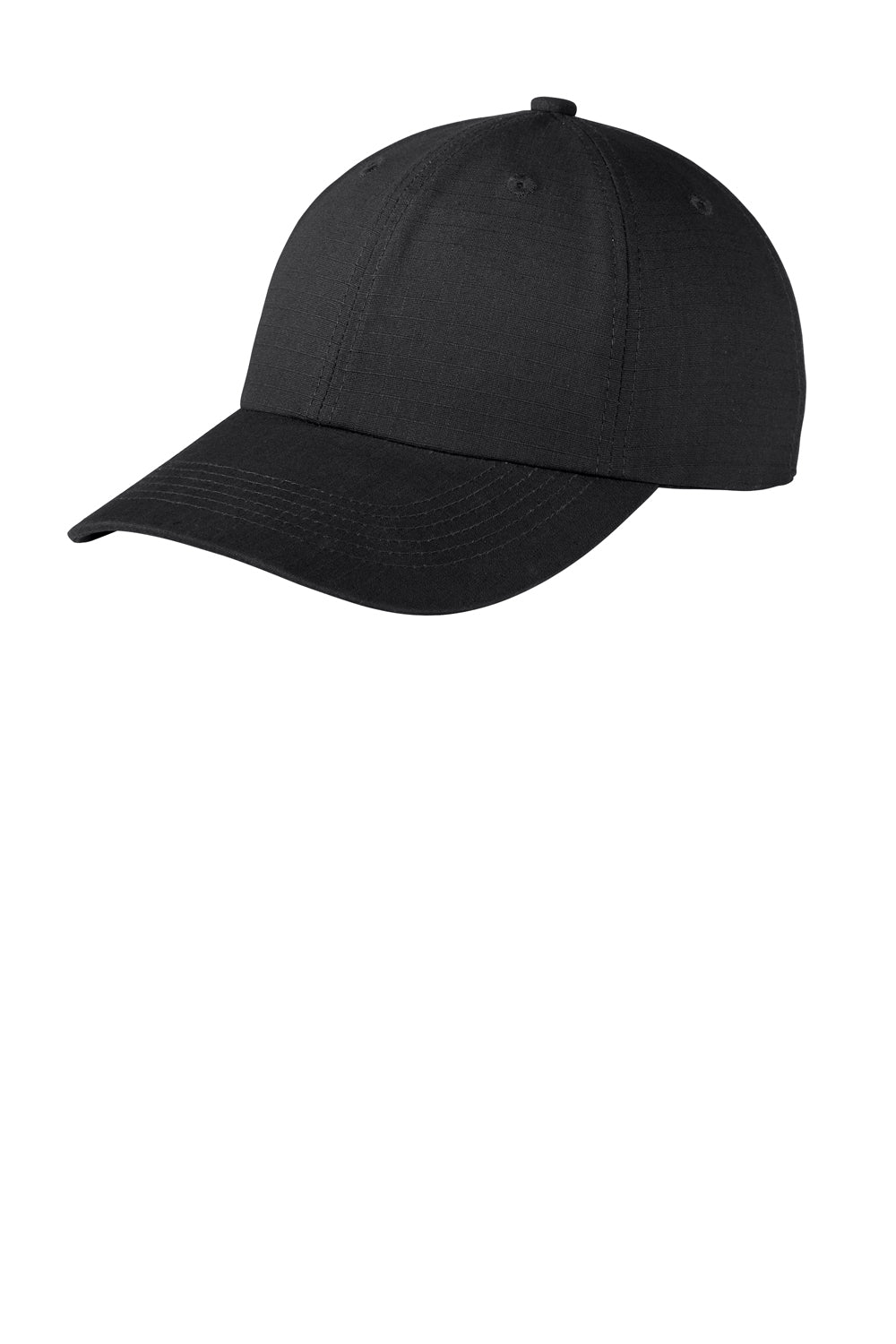 Port Authority C940 Ripstop Hat Black Front