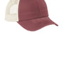 Port Authority Mens Beach Wash Mesh Back Adjustable Hat - Red Rock/Stone