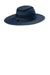 Port Authority C947 Mens Moisture Wicking Ventilated Wide Brim Hat Dress Navy Blue Back