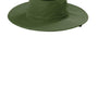 Port Authority Mens Moisture Wicking Ventilated Wide Brim Hat - Olive Leaf Green