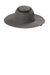 Port Authority C947 Mens Moisture Wicking Ventilated Wide Brim Hat Sterling Grey Front