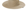 Port Authority Mens Moisture Wicking Ventilated Wide Brim Hat - Stone