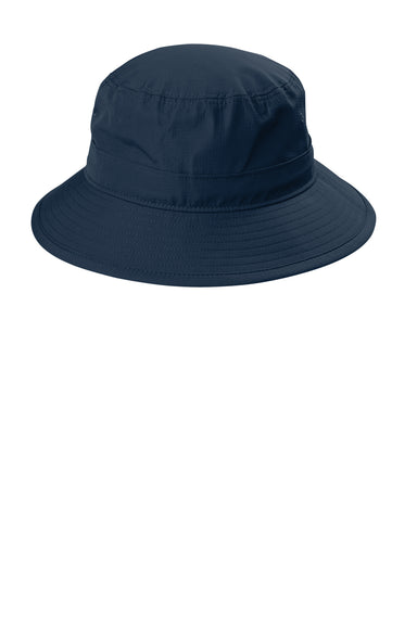 Port Authority C948 Mens Moisture Wicking Bucket Hat Dress Navy Blue Front