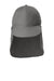 Port Authority C949 Mens Moisture Wicking Sun Shade Hat Sterling Grey Front