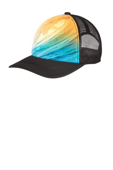 Port Authority C950 Real Photo Snapback Trucker Hat Wave Front