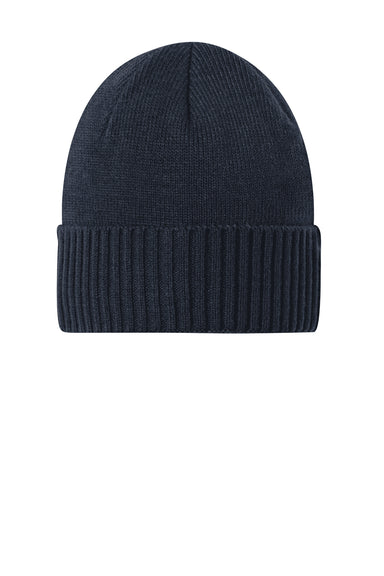 Port Authority C951 Rib Knit Cuff Beanie River Navy Blue Front