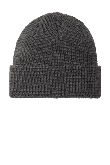 Port Authority C955 Mens Thermal Knit Cuffed Beanie Storm Grey Front