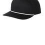 Port Authority Mens Snapback Rope Hat - Black/White