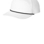 Port Authority Mens Snapback Rope Hat - White/Black