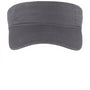 Port & Company Mens Fashion Adjustable Visor - Charcoal Grey