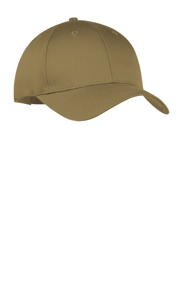 Port & Company CP80 Twill Adjustable Hat Coyote Brown Front
