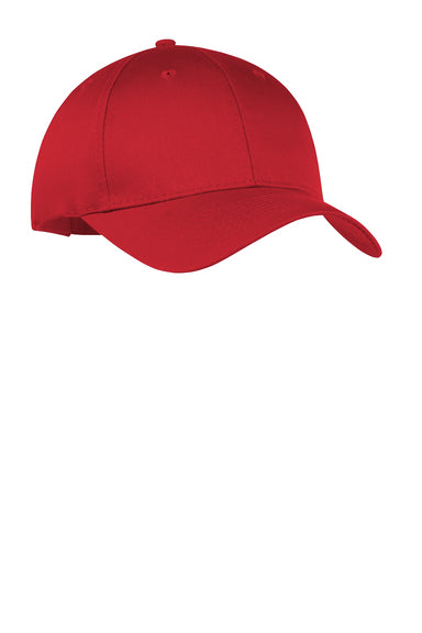 Port & Company CP80 Twill Adjustable Hat True Red Front