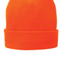 Port & Company Mens Fleece Lined Knit Beanie - Athletic Orange