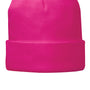 Port & Company Mens Fleece Lined Knit Beanie - Neon Pink Glo