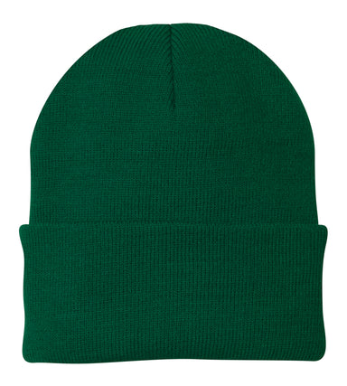 Port & Company CP90 Knit Beanie Athletic Green Front
