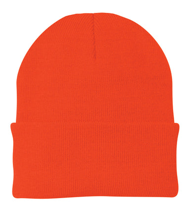 Port & Company CP90 Knit Beanie Athletic Orange Front