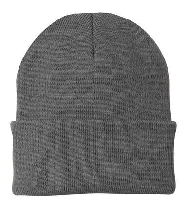 Port & Company CP90 Knit Beanie Athletic Oxford Grey Front